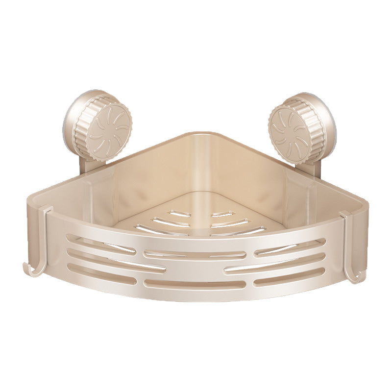 Triangle shelf with suction cup, ABS, for bathroom — product view 3