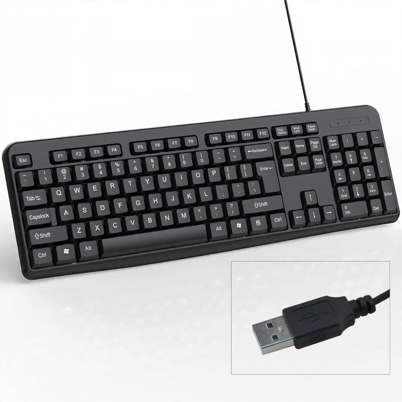 Ultrathin office keyboard, 500g, ABS — product view 3