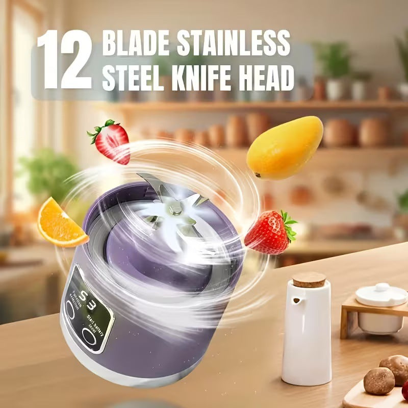 Portable juicer with grinding teeth, 401–600 ml — product view 1