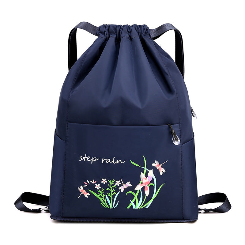 Double Backpack, Nylon, foldable, embroidered — product view 7
