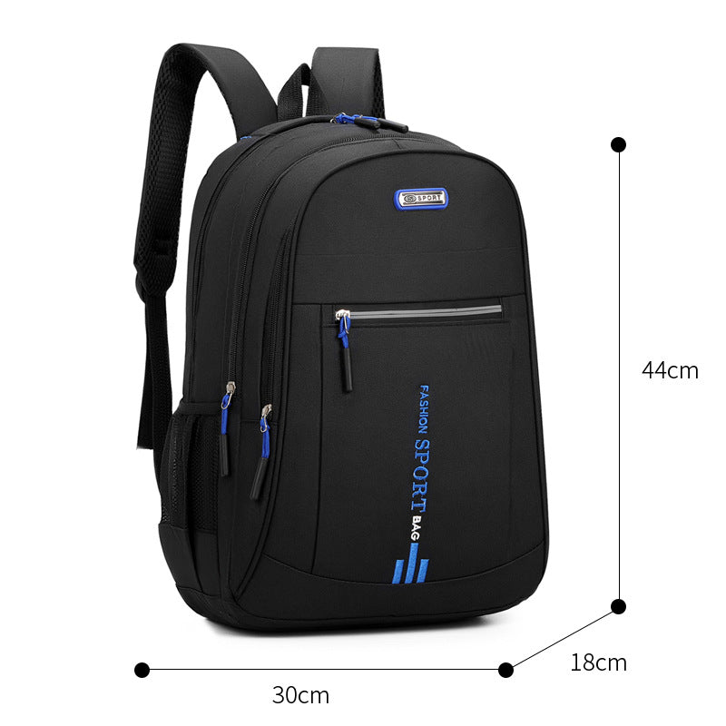 Nylon backpack with anti-theft protection, large capacity — product view 3