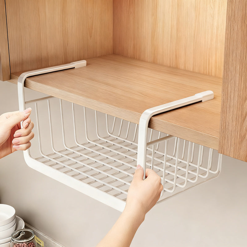 Retractable hanging basket for kitchen cabinets — product view 1