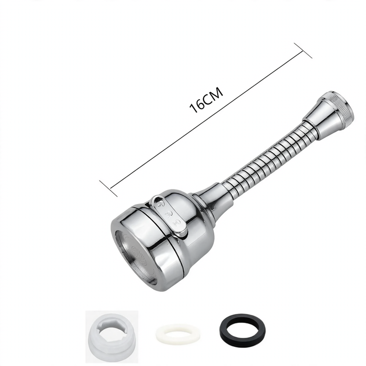 kitchen faucet attachment, extendable, with splash guard — product view 5