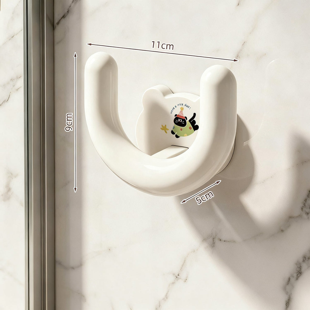 Bathroom slipper wall holder, self-adhesive — product view 7