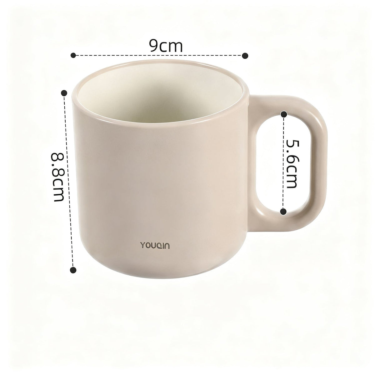 Plastic toothbrush cup, macaron colors — product view 4