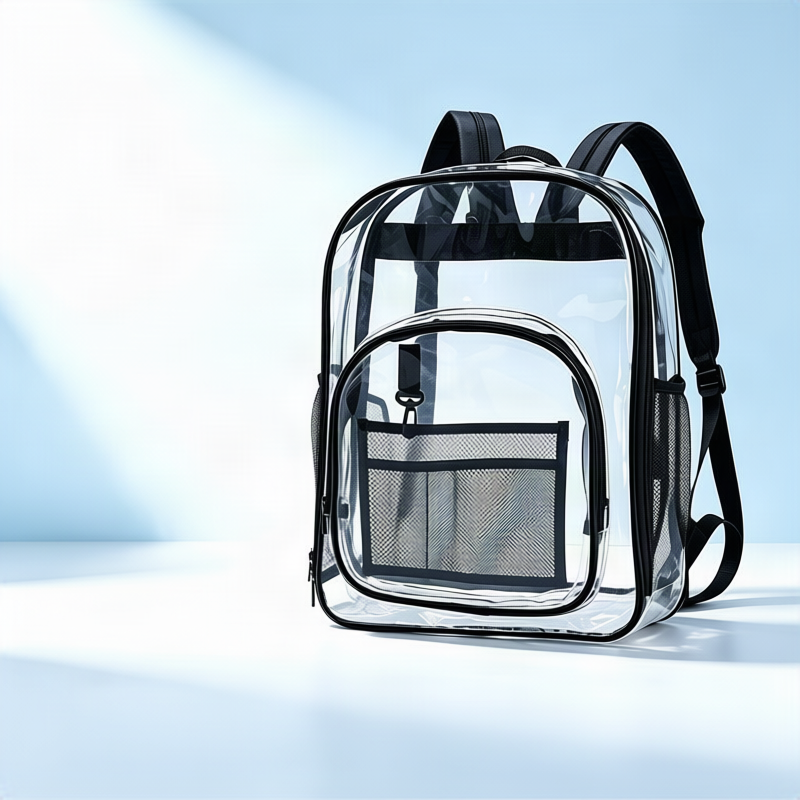 Transparent PVC backpack, waterproof, lightweight — product view 2