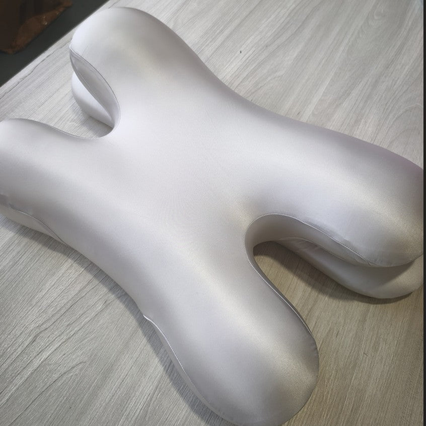 Side sleeper pillow with memory foam, bone shape — product view 4
