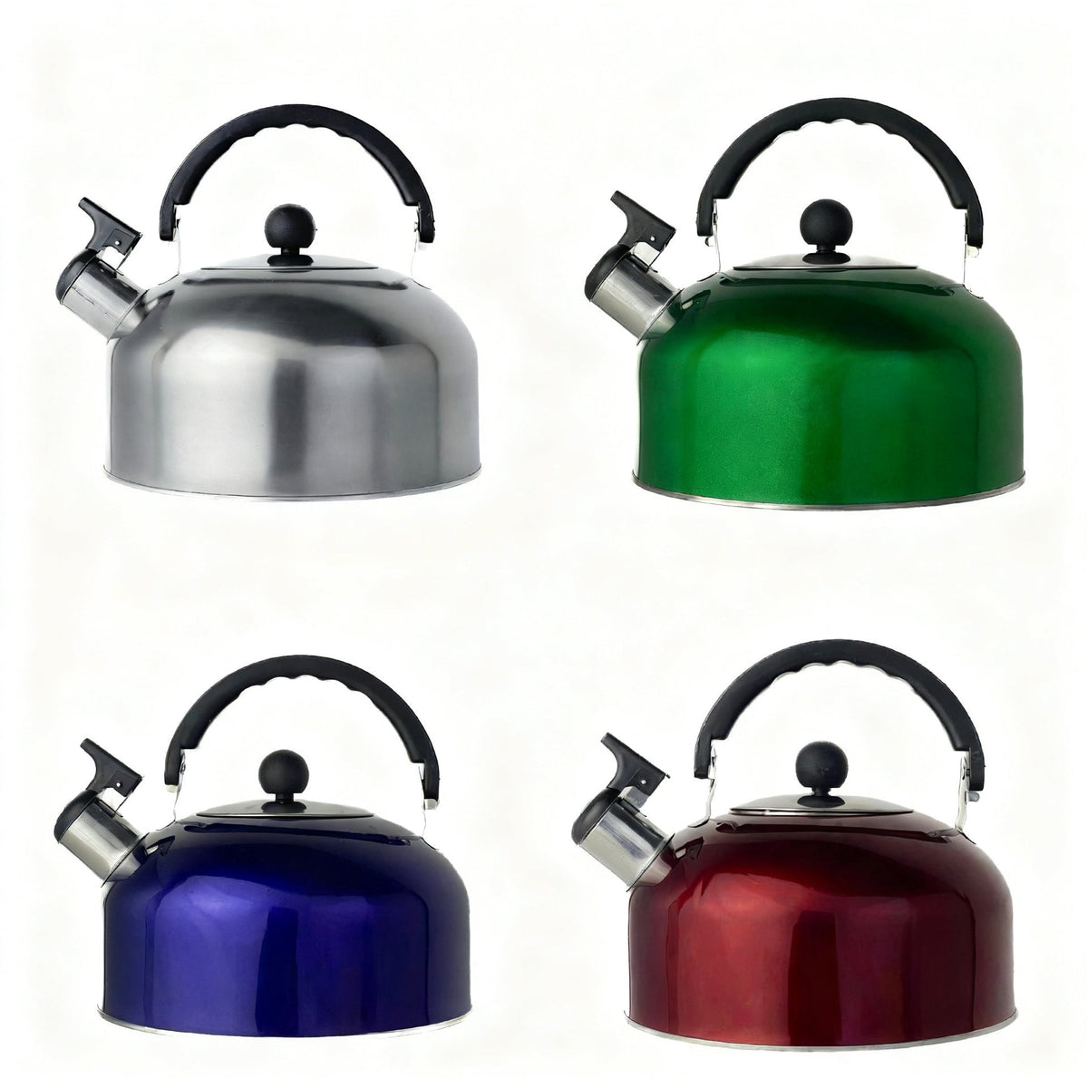 Stainless Steel Kettle with Whistle, 3–4 L — product view 2