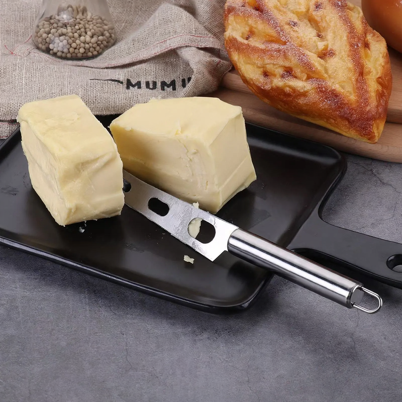 Pizza cutter and cake server made of stainless steel — product view 2
