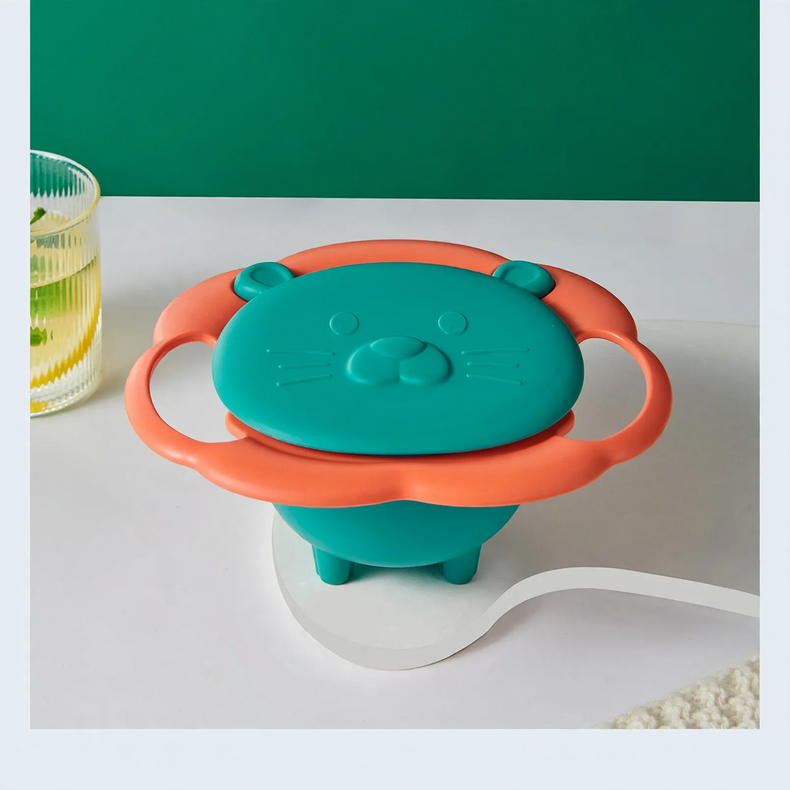 Rotating children's bowl, 19 cm, PP, non-slip — product view 6