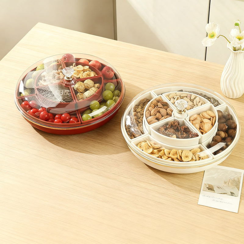 Rotatable nut shell with 8 compartments, sealable — product view 2