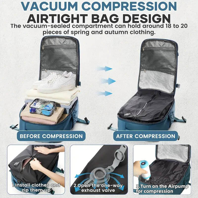 Compression Backpack, 36–55 L, with Pump — product view 2