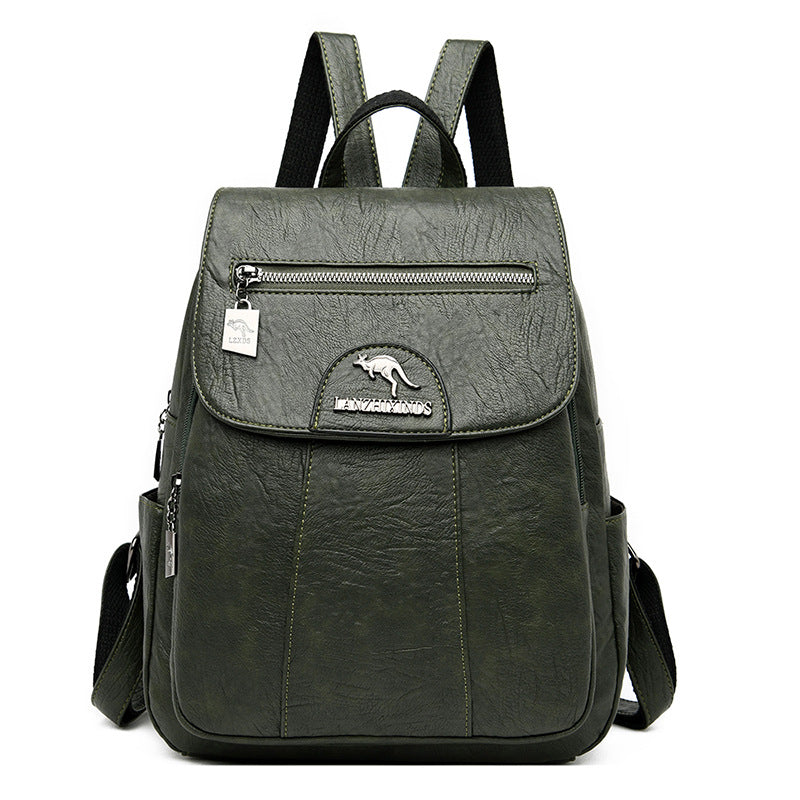 Women's Backpack, PU Leather, Vintage Style — product view 7
