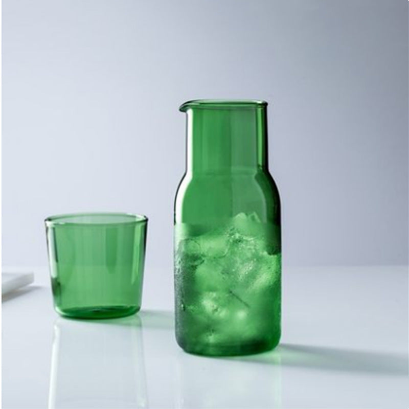 Glass jug with glass, heat resistant — product view 6