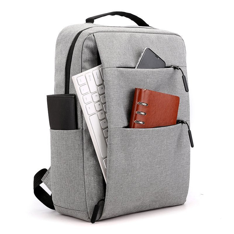 Nylon backpack with USB connection, 20–35 L — product view 3
