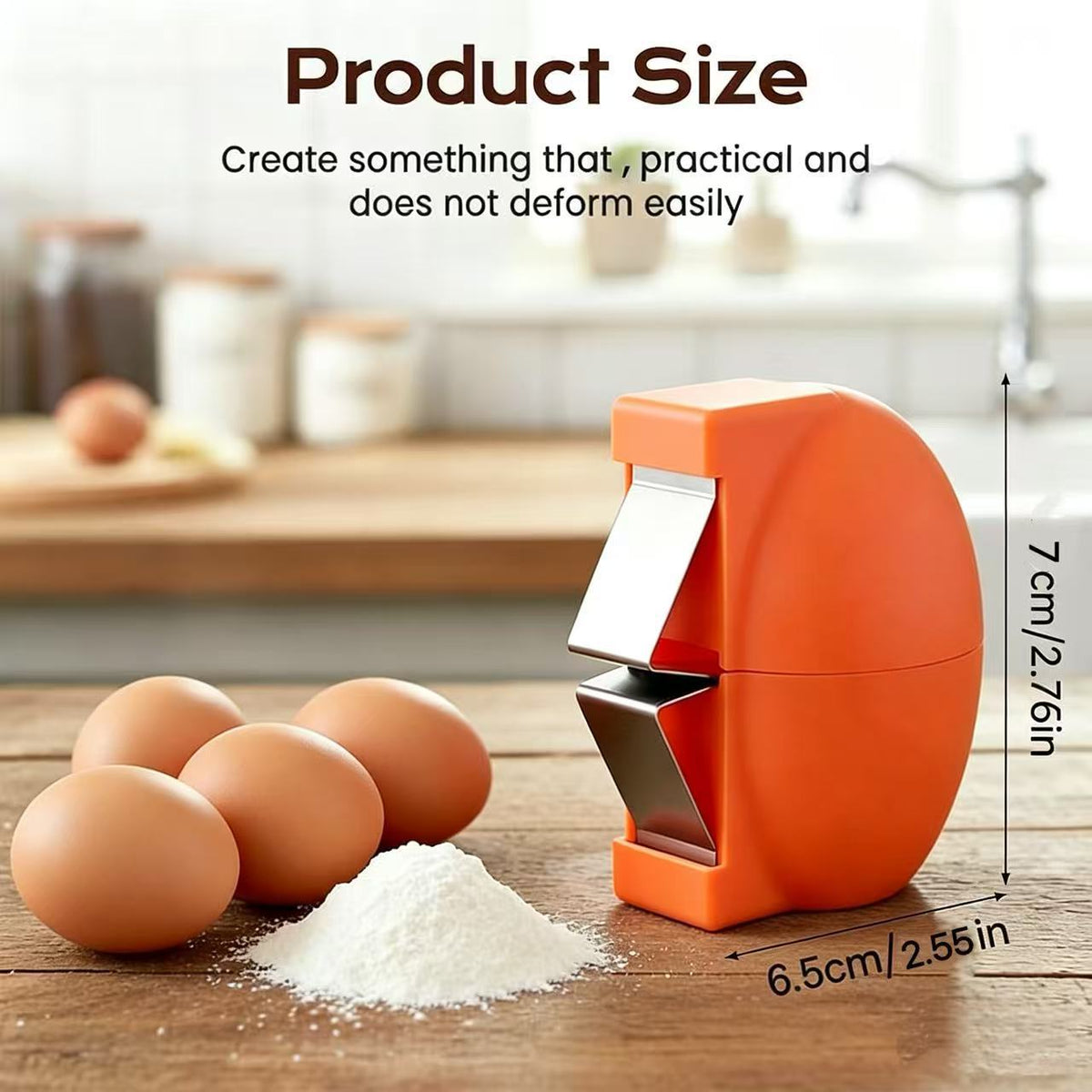 Egg peeler for peeling and separating — product view 1