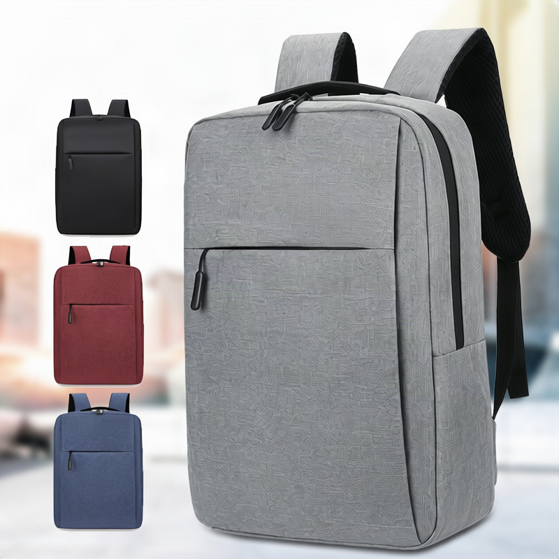 Expandable canvas backpack with USB, up to 20 L, 16 inch — product view 1