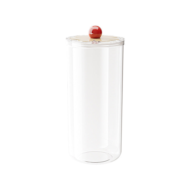 Plastic storage container, round, transparent — product view 4