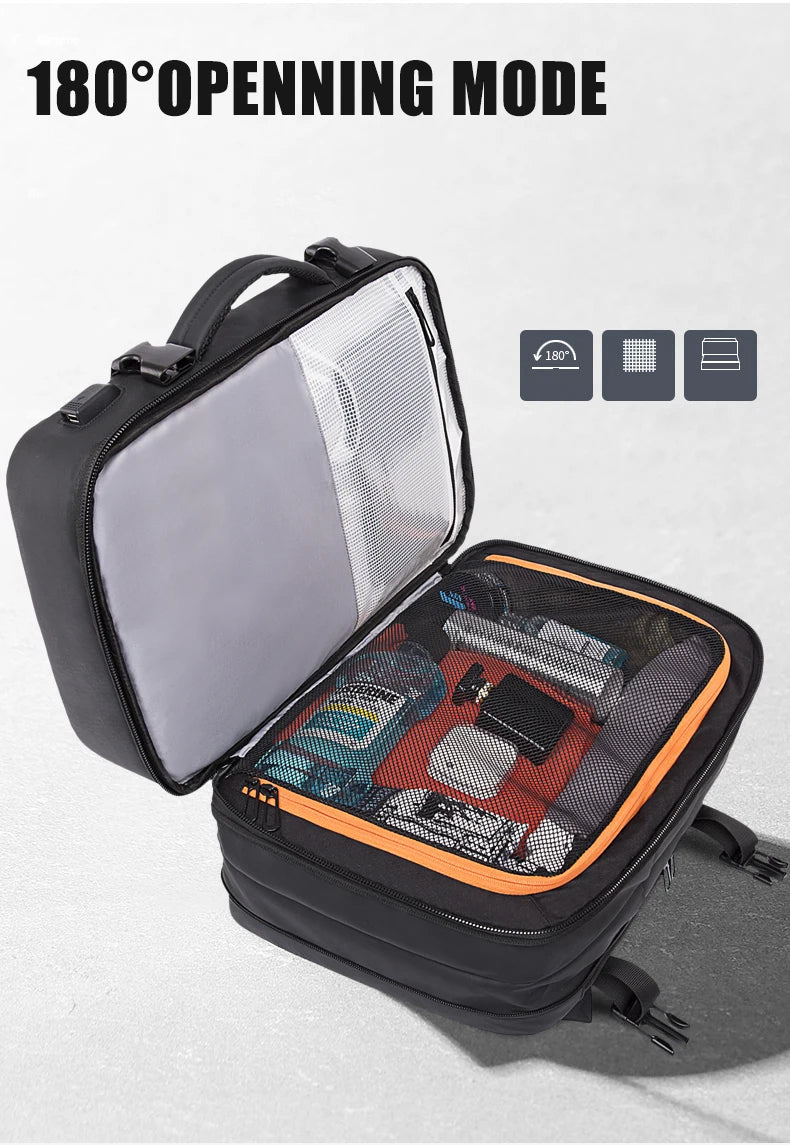 LoungeYard | Waterproof Expandable Travel Backpack – Large Capacity & Anti-Theft Protection — product view 6