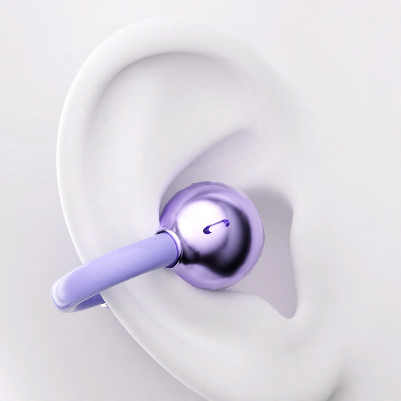 Bluetooth-ear-hook-headphones with voice display — product view 2
