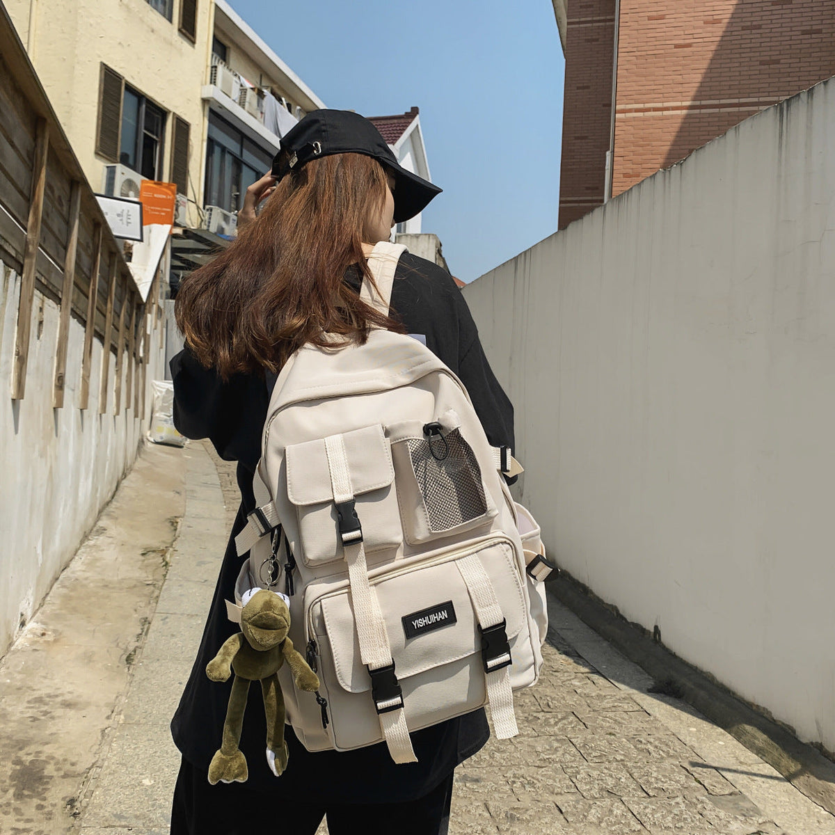 Nylon backpack, breathable and waterproof — product view 2
