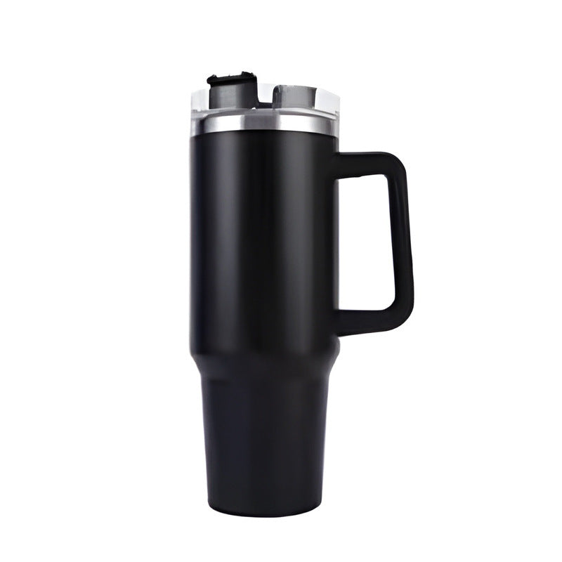 Insulated cup 40oz with straw and handle — product view 1