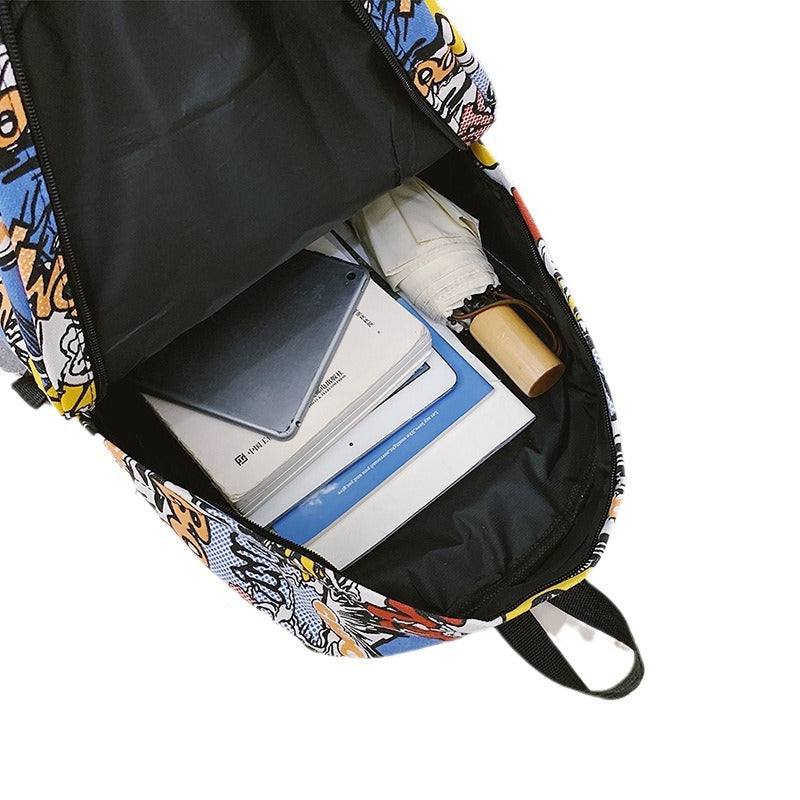 Canvas backpack with lettering design, under 20 L — product view 4