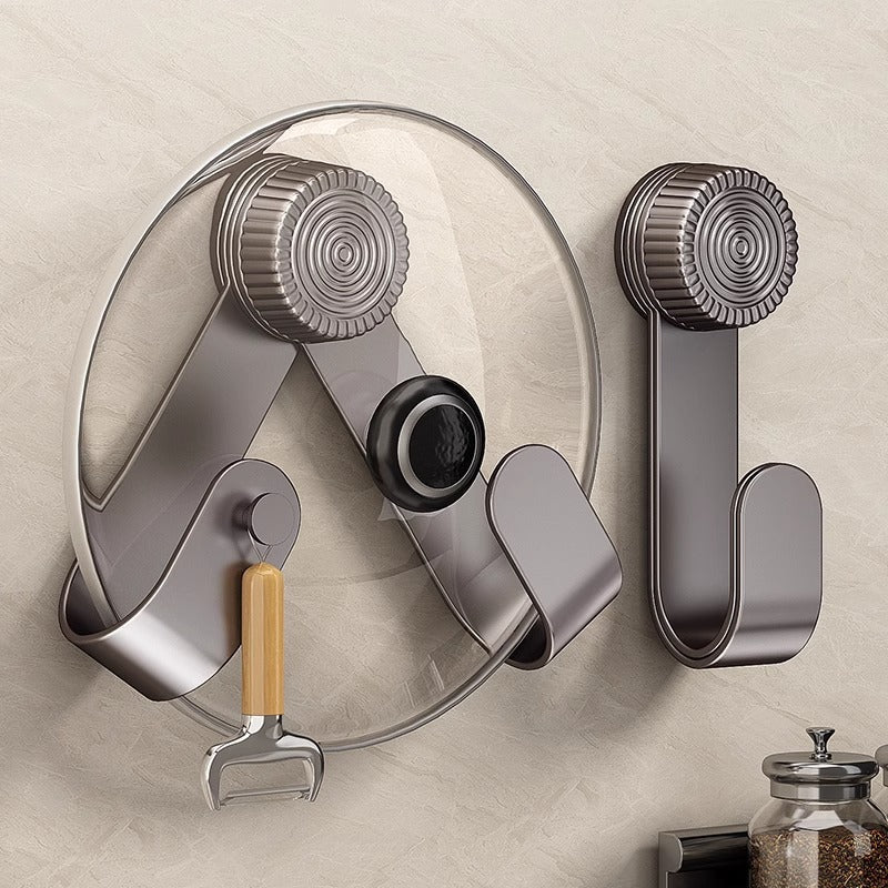 Stainless steel kitchen shelf with suction cup — product view 1