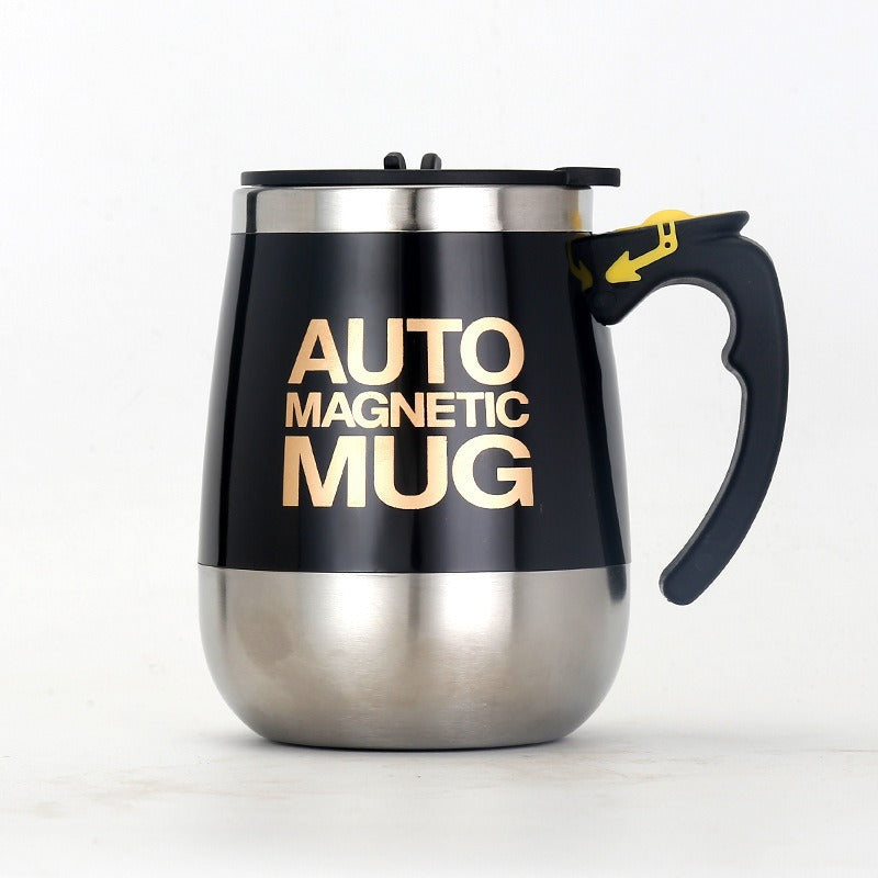 Self-stirring mug, 350 ml, stainless steel — product view 3