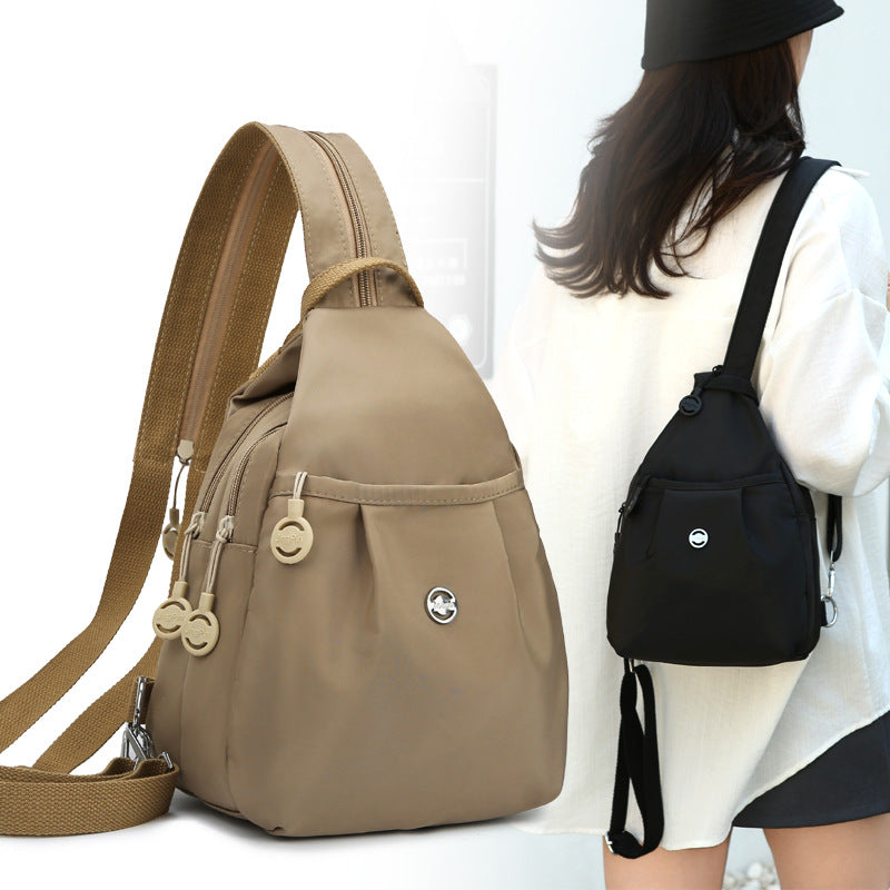 Compact backpack with theft protection, Oxford fabric — product view 3