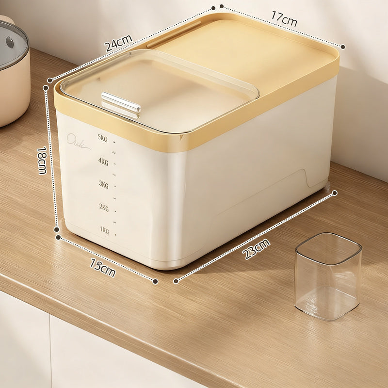 Plastic storage container, airtight, 5–6 L — product view 5
