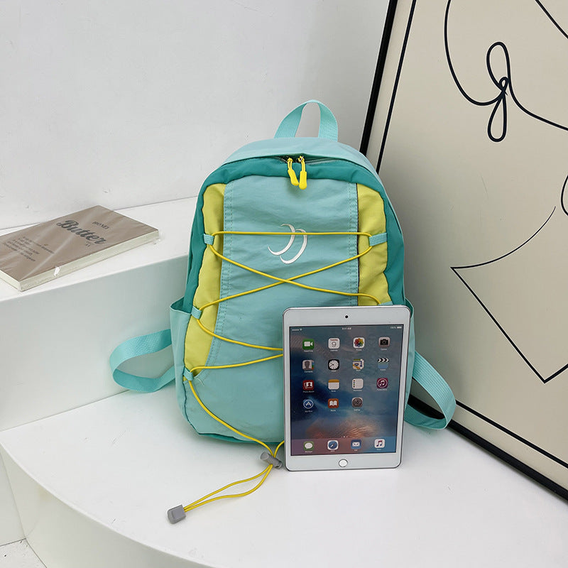 Nylon-Backpack, 20–35 L, with letter pattern — product view 2