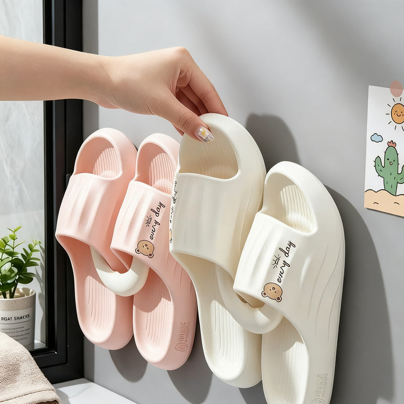 Bathroom slipper wall holder, self-adhesive — product view 2