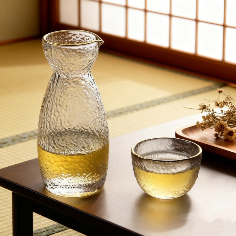Glass tumblers, approx. 200 ml, with wave pattern — product view 1