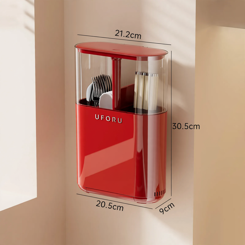 Stick holder with snap button and drainage — product view 6
