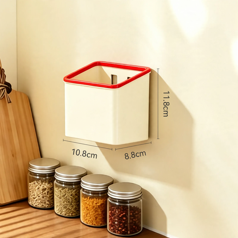 Wall-mounted storage box, PET, self-adhesive — product view 3