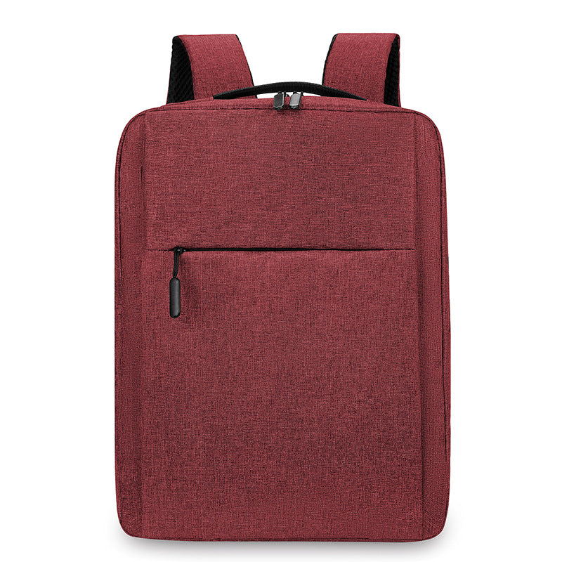 Expandable canvas backpack with USB, up to 20 L, 16 inch — product view 6