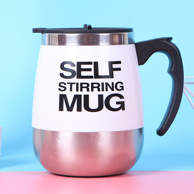 Self-stirring mug, 350 ml, stainless steel — product view 4