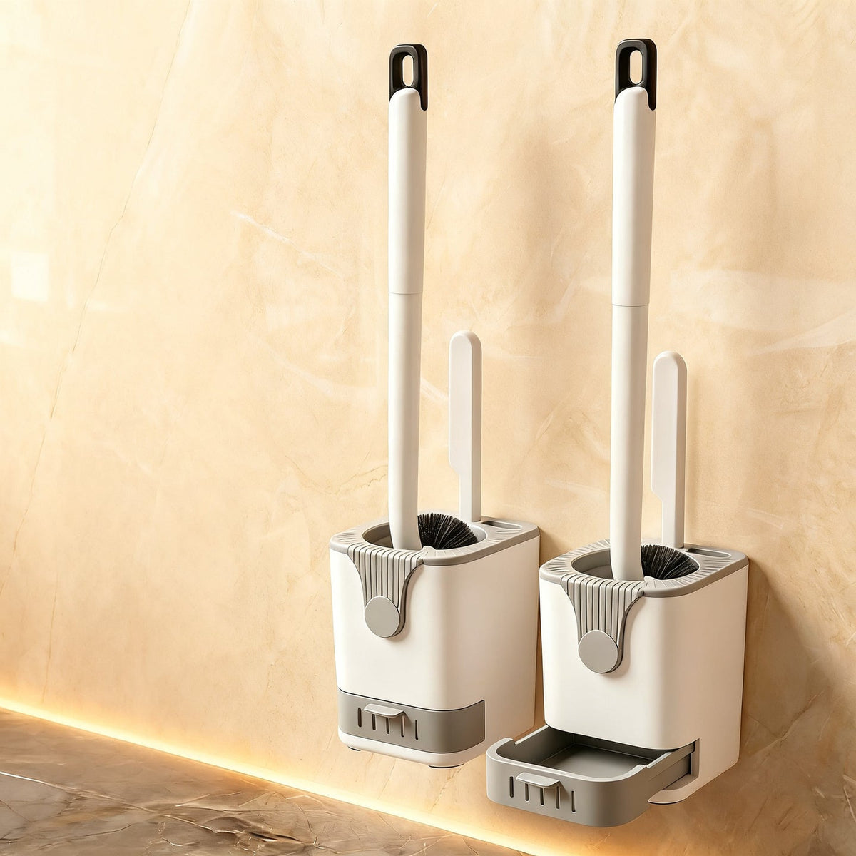 Toilet brush with holder, wall mountable — product view 6