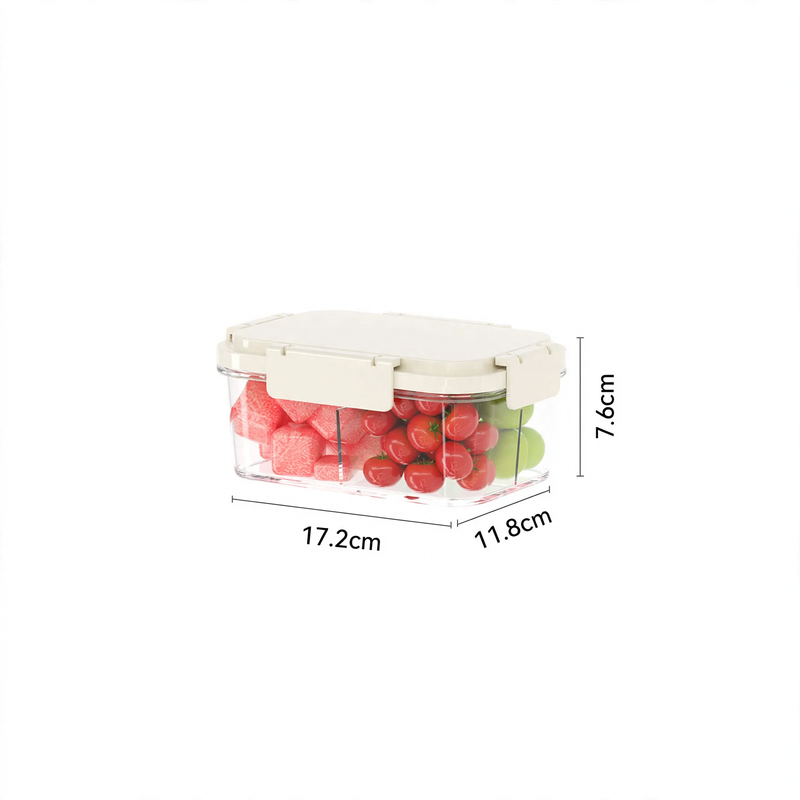 Fresh-keeping box with cooling element and drip tray — product view 2