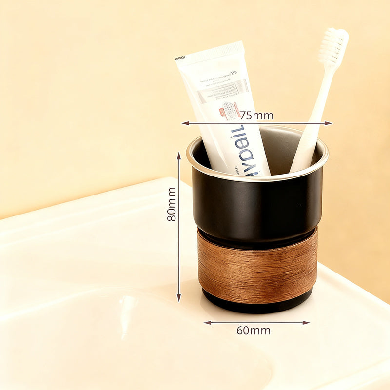 Toothbrush cup made of PET, 280 ml, square — product view 6