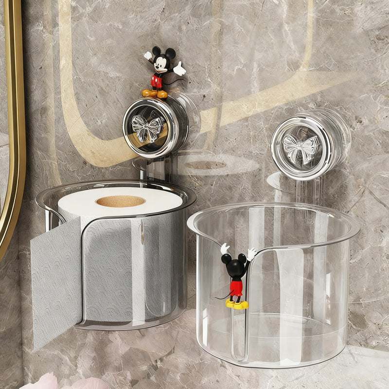 Toilet paper holder with suction cup, wall mountable — product view 4
