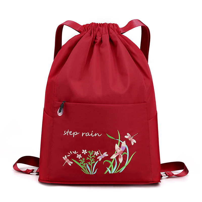 Double Backpack, Nylon, foldable, embroidered — product view 5