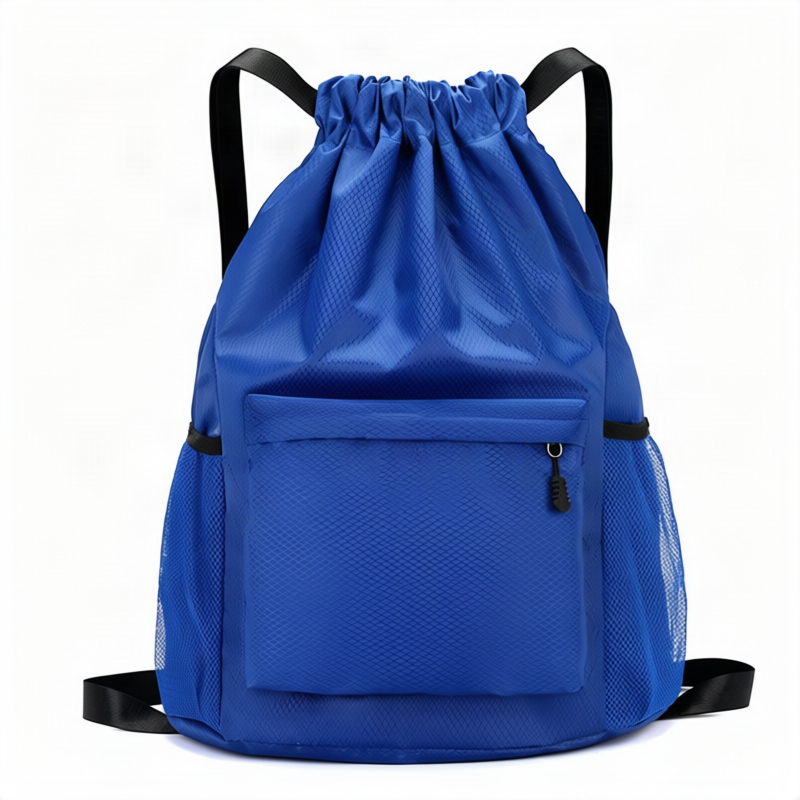 Drawstring backpack, 20–35 L, Polyester — product view 6