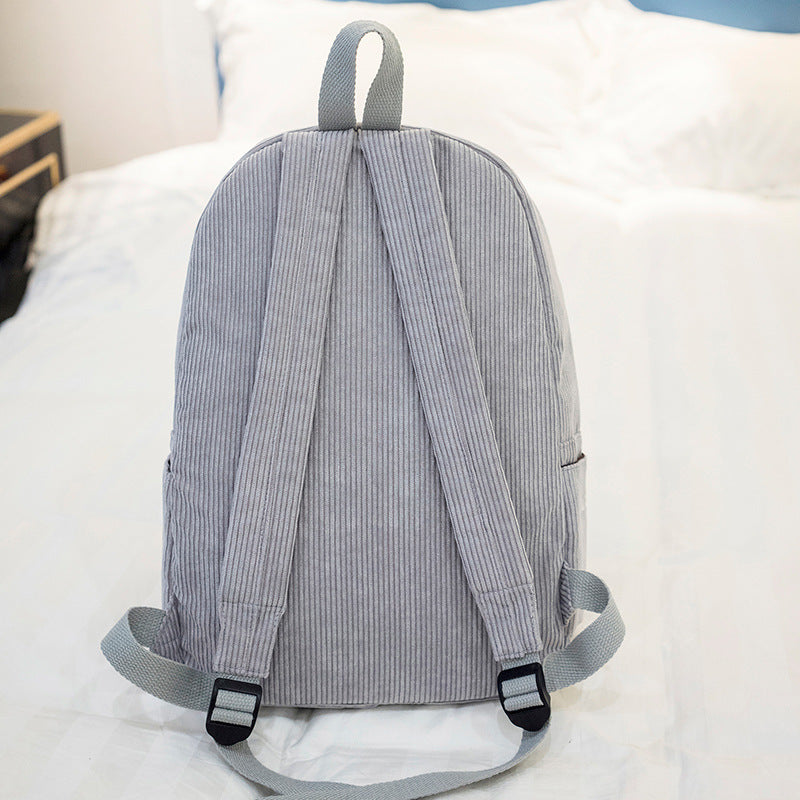 Corduroy backpack, 20–35 L, warming — product view 2