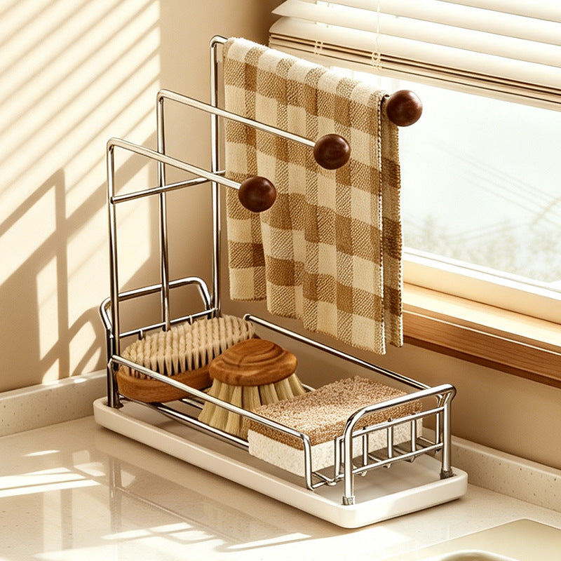 Draining rack for kitchen towels and sponges — product view 3