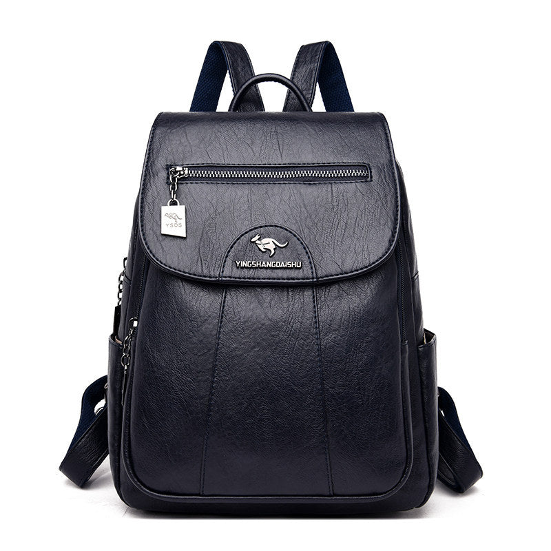 Women's Backpack, PU Leather, Vintage Style — product view 3