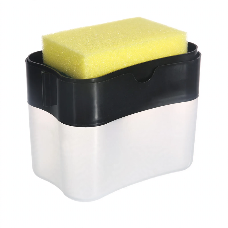 2-in-1 sponge brush holder with soap dispenser — product view 4