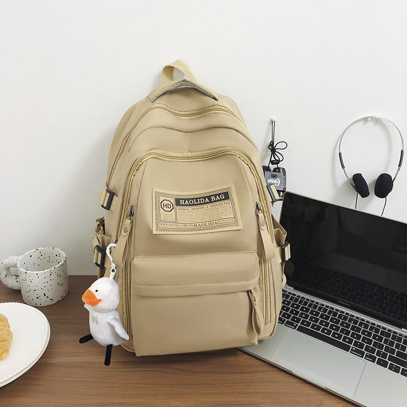 Double backpack, nylon, breathable, with tag — product view 3
