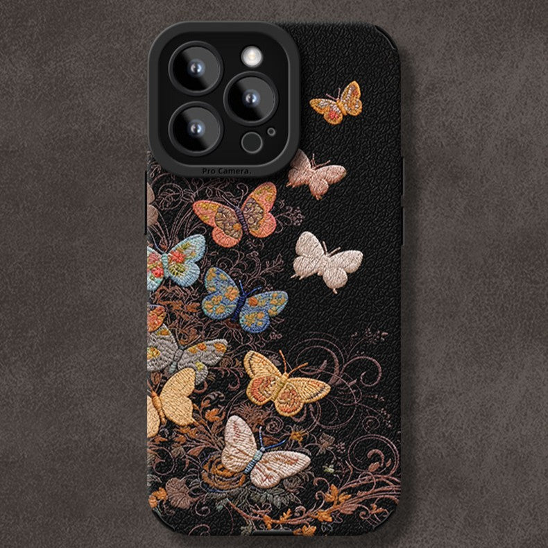 Leather smartphone case — product view 1